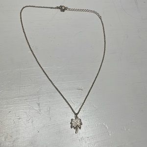 Gold Palm tree necklace